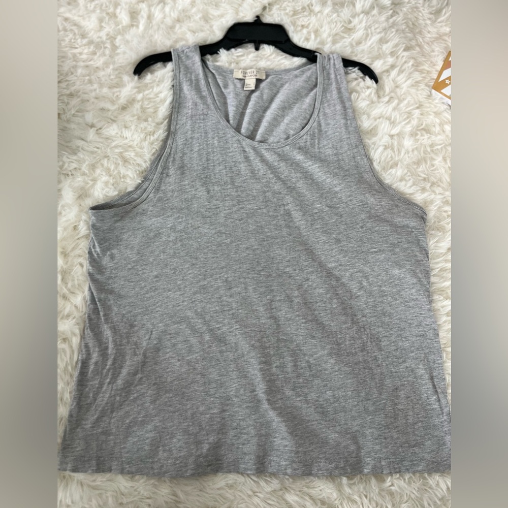Forever 21 Light Gray Tank Top